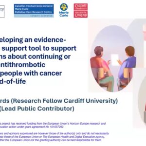 SERENITY: developing an evidence-based decision support tool to support shared decisions about continuing or discontinuing antithrombotic medication for people with cancer towards the end-of-life